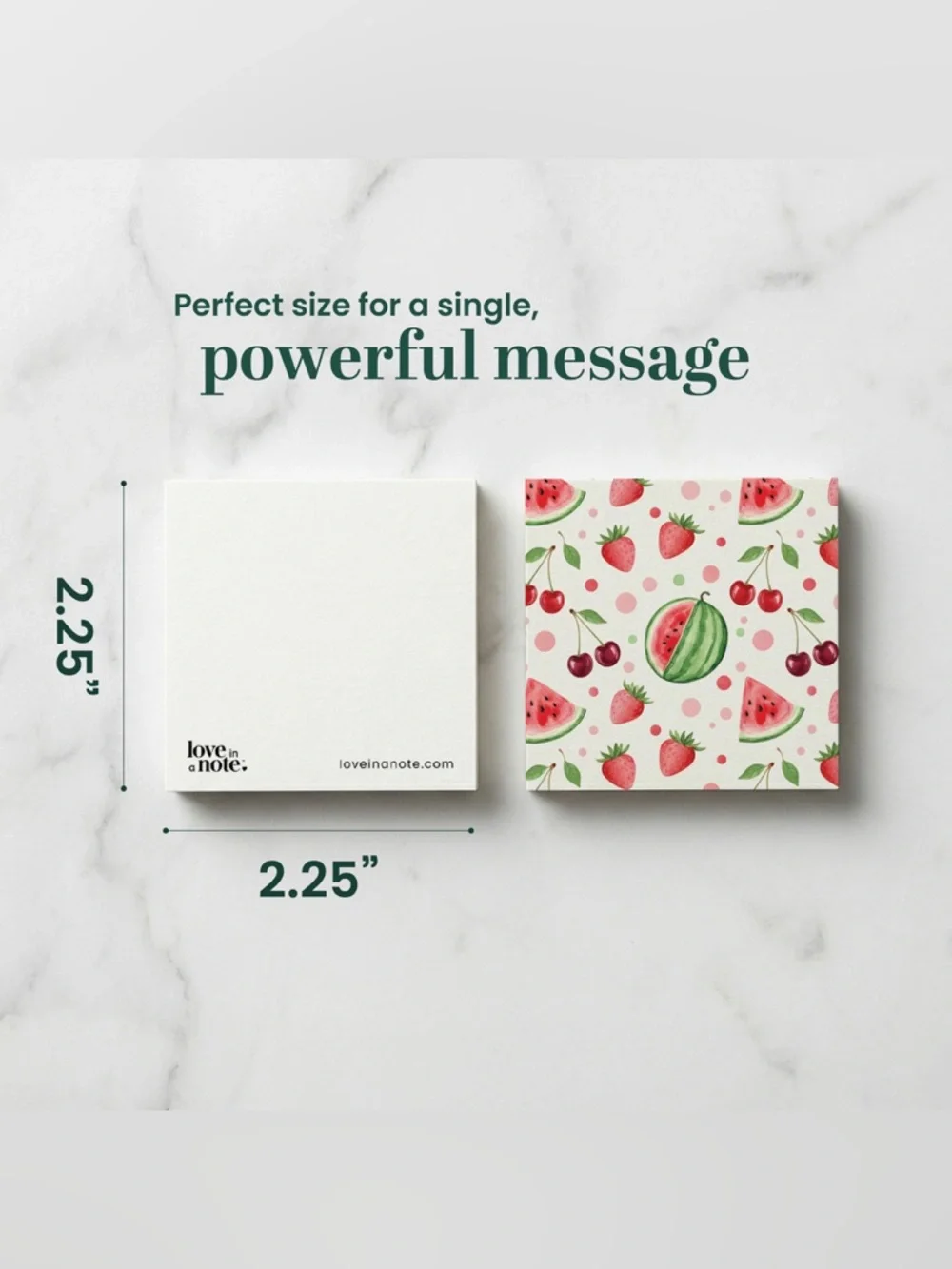 Love In A Note Boxed Notes - Forest Green Gift Set